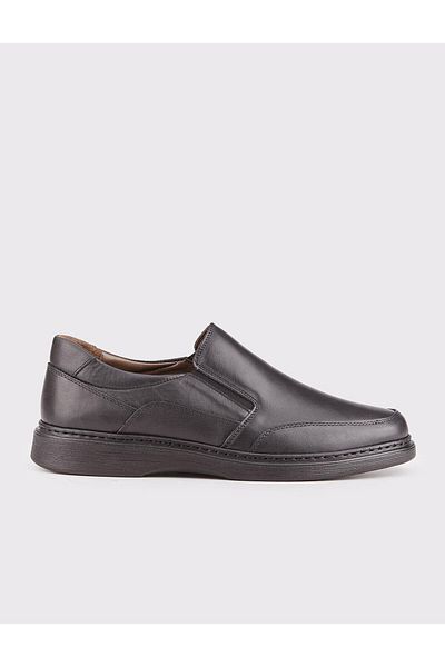 Cabani Genuine Leather Black Casual Men's Shoes