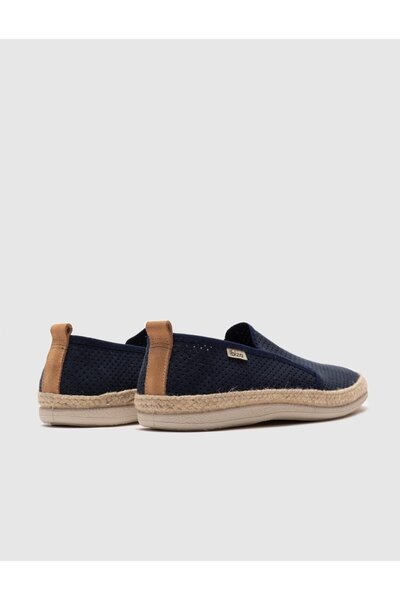 Cabani Ανδρικά casual παπούτσια Navy Blue Straw