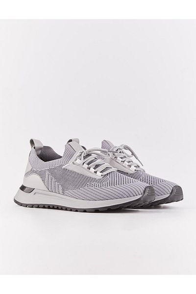 Cabani Knitwear Gray Lace-Up Men's Casual Sports Shoes