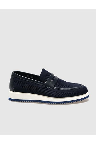 Cabani Knitwear Navy Blue Men's Casual Shoes