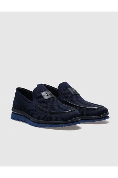 Cabani Knitwear Navy Blue Men's Casual Shoes