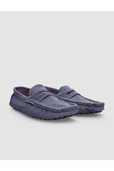 Cabani Loafer pentru bărbați - Tricotaj Albastru