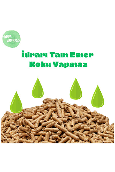 karaoğlan tarım Kedi Kumu Organik %100 Çam Peleti Kokulu ( 10 Kg ) 20lt
