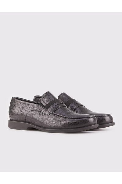 Cabani Genuine Leather Black Men's Shoes