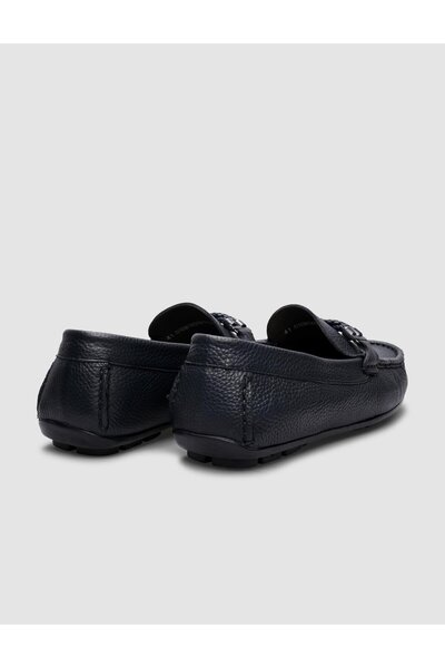 Cabani Hakiki Deri Lacivert Erkek Loafer