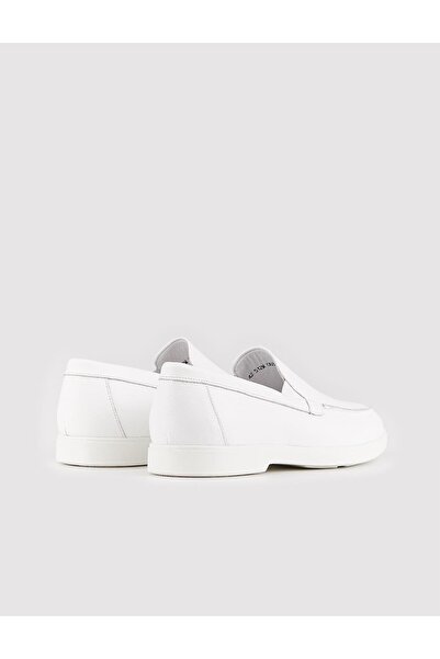 Cabani Hakiki Deri Beyaz Erkek Günlük Ayakkabı