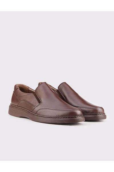 Cabani Genuine Leather Seasonal Brown Men's Casual Shoes
