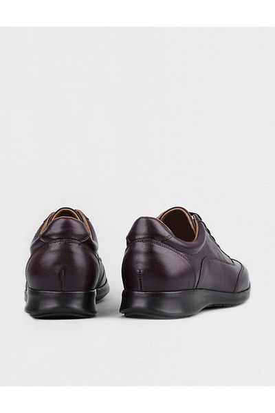 Cabani Lace-up Genuine Leather Brown Men's Casual Shoes