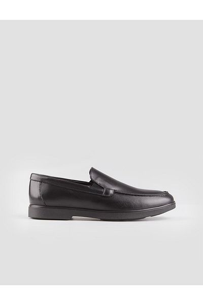 Cabani Black Genuine Leather - Men's Casual Non-Slip Sole Shoes