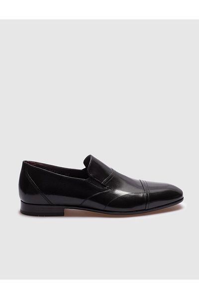 Cabani Genuine Leather Black Men's Classic Shoes