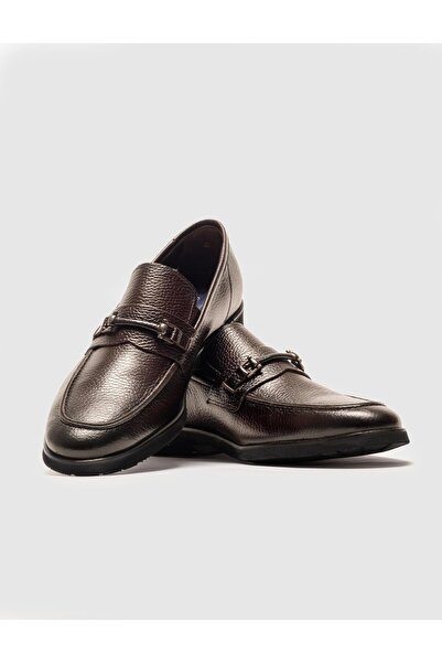 Cabani Hakiki Deri Kahverengi Erkek Klasik Ayakkabı
