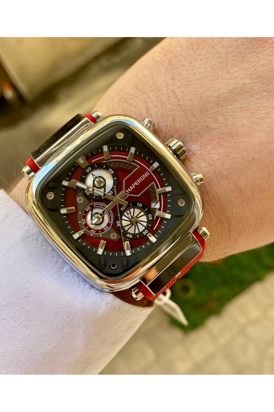 Reward Chaporone Square Red Color Waterproof Men's Wrist Watch
