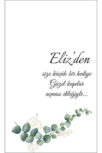 izmirdenet Kişiye Özel Hediye Anahtarlık Kartı 10x15cm 10 Adet