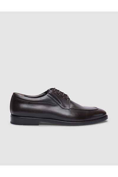 Cabani 100% Genuine Leather Brown Laced Leather Injection Men's Classic Shoes