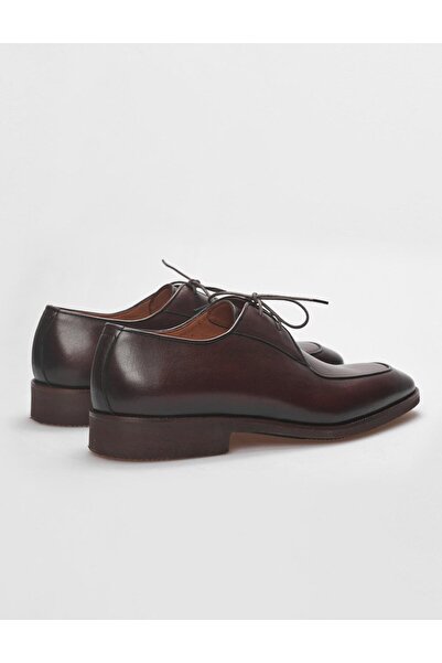 Cabani Ανδρικά κλασικά παπούτσια από γνήσιο δέρμα σε καφέ κορδόνια