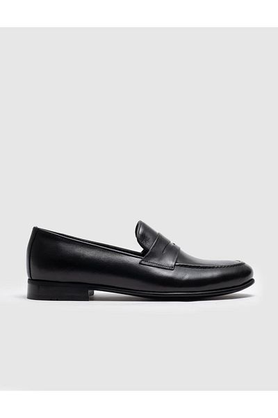 Cabani Genuine Leather Injection Sole Men's Black Classic Shoes