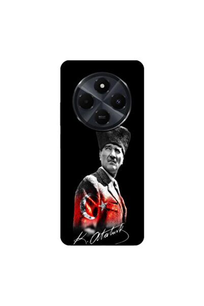 Zebana حافظة متوافقة مع هاتف Xiaomi Redmi 14C تصميم مصطفى كمال أتاتورك V2 حاف...