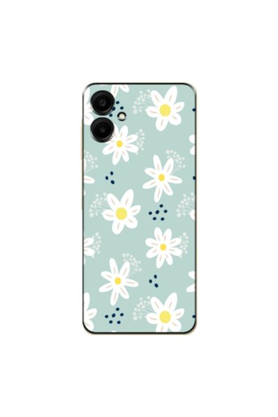 Zebana Samsung Galaxy A06 Compatible Case Spring Flowers 10 Silicone Case (Pr...