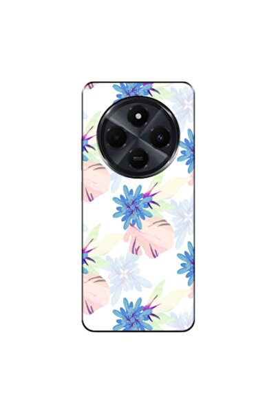 Zebana حافظة Xiaomi Redmi 14C متوافقة مع حافظة سيليكون زهور الربيع 6 (مطبوعة)