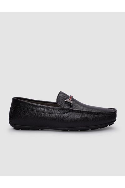Cabani Men's Loafer - 100% Genuine Leather, Brown, Buckle Detailed