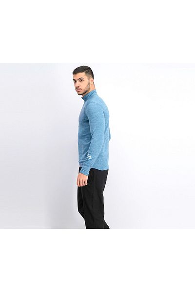 New Balance Men Sportswear Fit Long Sleeve Running T-shirt, Chambray Blue