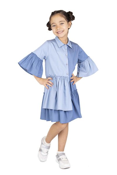 best kids Κοριτσίστικο μπλε φόρεμα