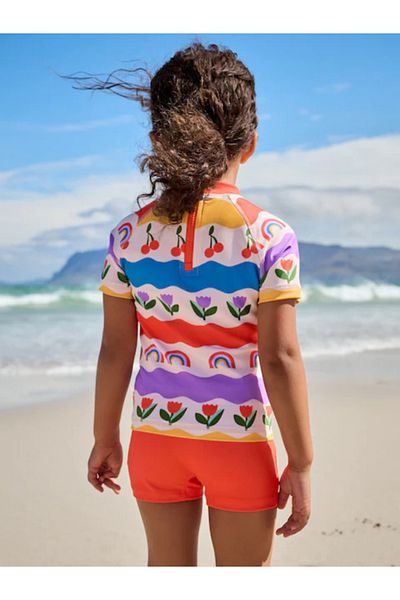 Next Baby Sun Proof Upf50 Two Piece Multi Color Rainbow Print Swimsuit Set Alye77678