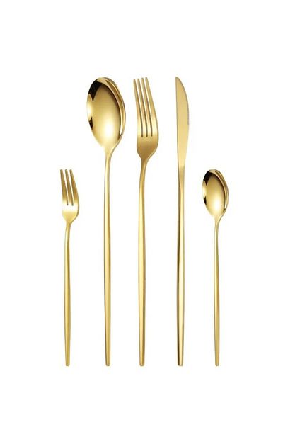 Keyfi Sepet Titanium Gold Cutlery Set for 6 People - 3mm