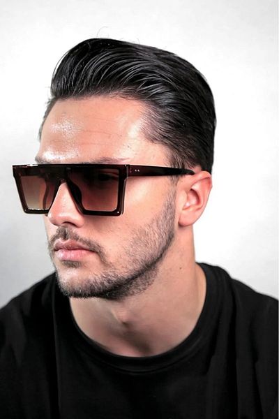 Nilu Moda Major Brown Unisex Sunglasses