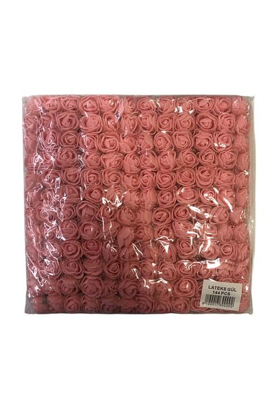 Yumuşakkeçe Pack of 144 Latex Rose Flowers - for Special Occasion and Hobby Use