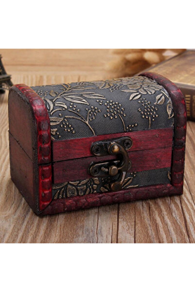 baytoptan Ahşap Deri Sandık Kutusu