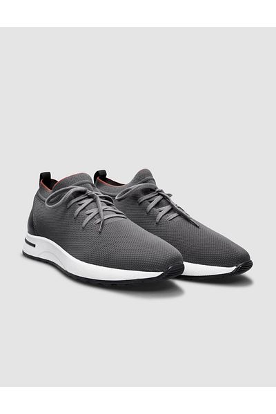 Cabani Knitwear Anthracite Lace-Up Men's Sports Shoes