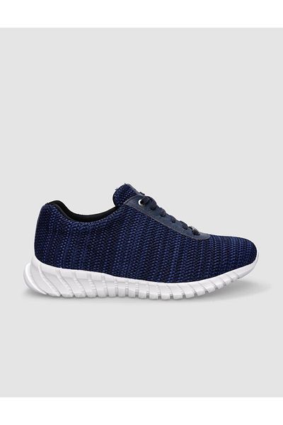 Cabani Knitwear Blue Lace-Up Men's Sports Shoes