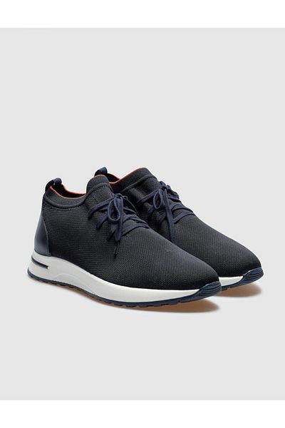 Cabani Milano Knitwear Bleumarin Pantofi sport pentru bărbați cu șireturi