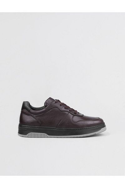 Cabani Berlin Lace-up Genuine Leather Brown Men's Sneakers