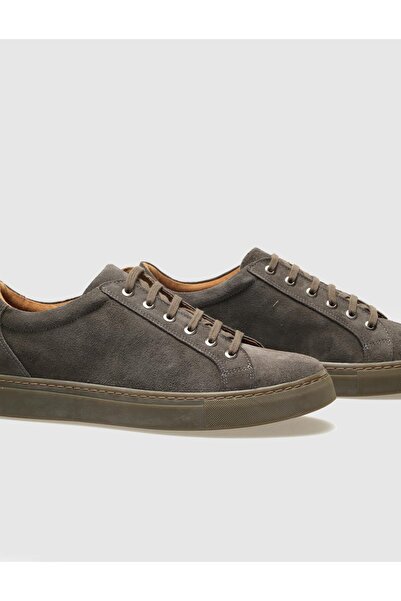 Cabani Ανδρικά αθλητικά παπούτσια από γνήσιο δέρμα σε γκρι σουέντ