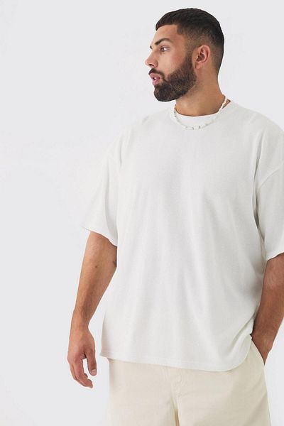 KAWEAR Oversize Black Combed Cotton Oversize Unisex T-Shirt