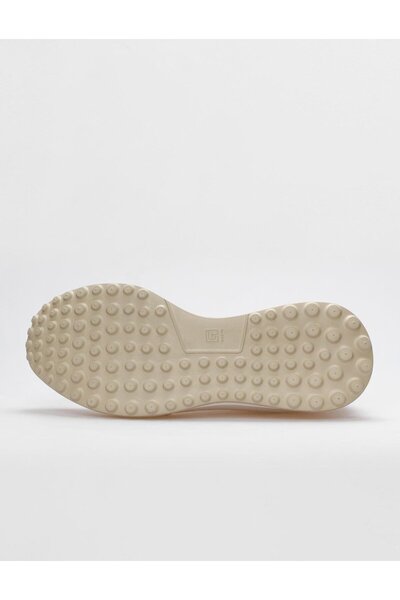 Cabani Ανδρικά Αθλητικά Παπούτσια από Γνήσιο Δερμάτινο Λευκό Lace-Up