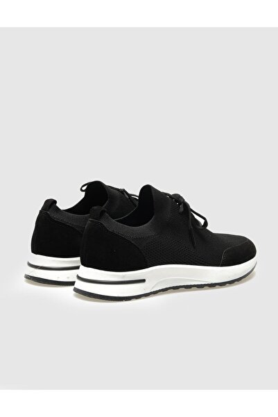 Cabani Triko Siyah Bağcıklı Erkek Spor Ayakkabı