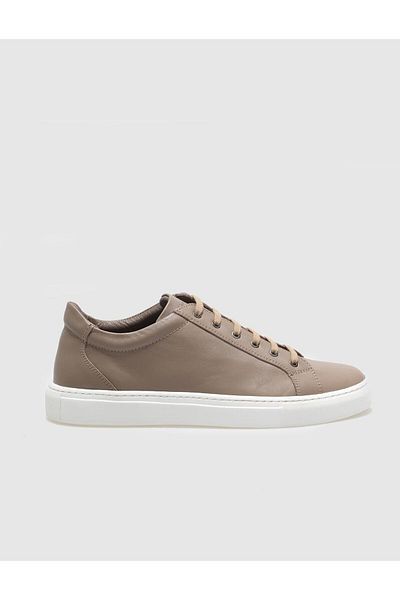 Cabani Genuine Leather Mink Lace-Up Men's Sports Shoes