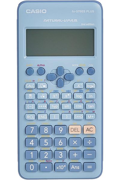 Casio Standard Scientific Calculators Non Programmable 10 + 2 digits 417 Functions Blue Color FX-570