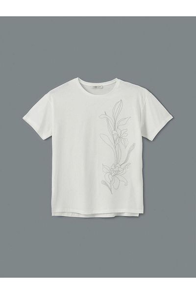 LC Waikiki Lcwaikiki Classic Crew Neck Floral Women's T-Shirt