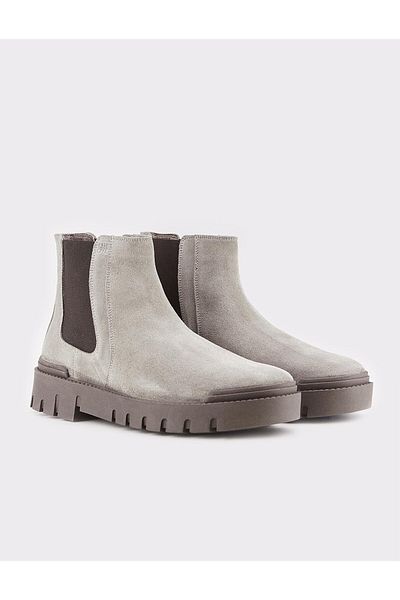Cabani Genuine Leather Gray Men's Casual Boots