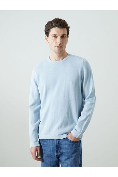 LC Waikiki Ανδρικό πλεκτό πουλόβερ LCWAIKIKI Classic Crew με μακρυμάνικο λαιμόκοψη