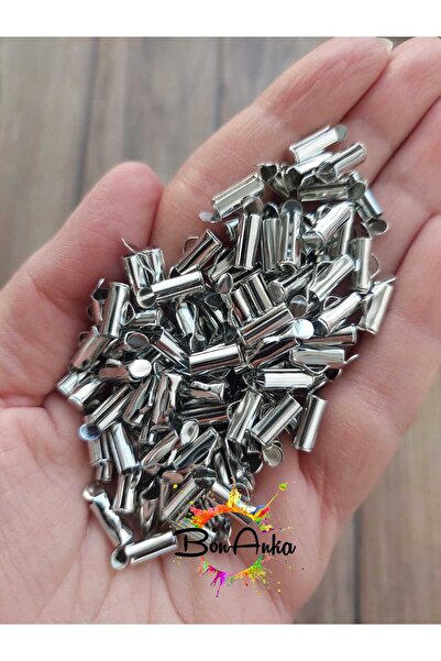 Bonanka (10 Adet) 1 cm Gümüş Renk, Miyuki Kapama, Bağlantı Aparatı, Metal Kapama