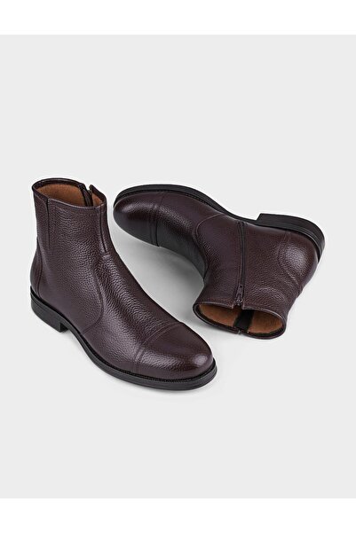 Cabani Ανδρικές καθημερινές μπότες από γνήσιο δέρμα με φερμουάρ