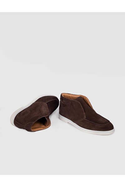 Cabani Süet Hakiki Deri Kahverengi Erkek Günlük Bot