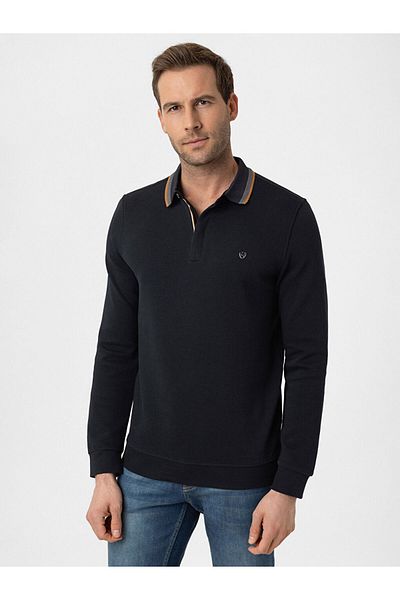 LC Waikiki LCWAIKIKI Classic Polo Collar Long Sleeve Pike Men's T-shirt