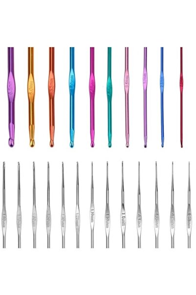 Primo Plus 100-Piece Crochet Knitting Tool Set Multicolour