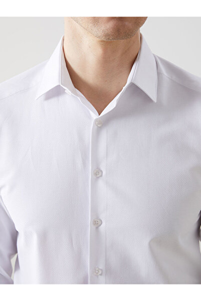 LC Waikiki Ανδρικό μακρυμάνικο πουκάμισο Dobby LCWAIKIKI Formal Slim Fit